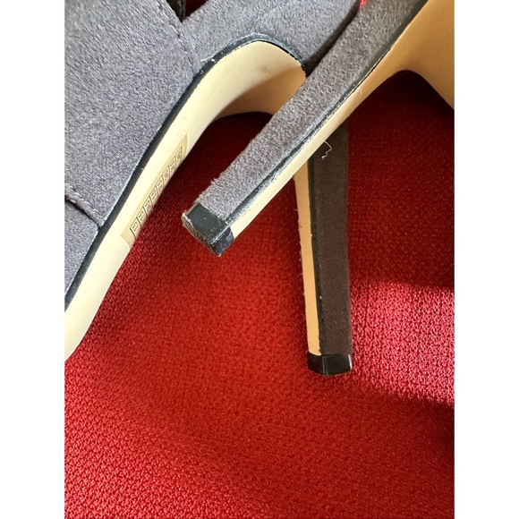 Forever 21 Gray Microsuede Wrap Around Pointy Toe Heeled Sandals, 7.5 - Picture 10 of 10